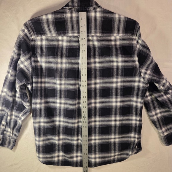 Jachs Men's Flannel Heavyweight Plaid Long Sleeve Button Up Shirt, Size L - Picture 11 of 13